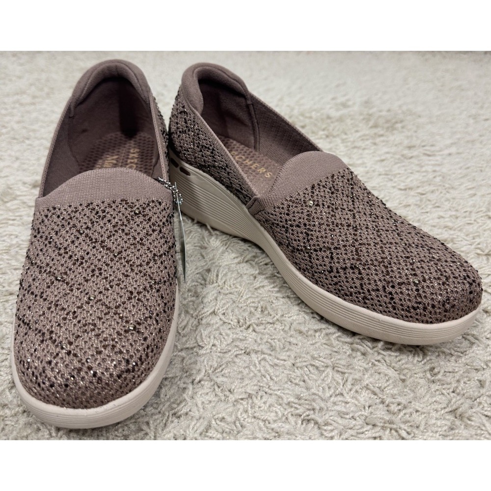 Skechers Martha Stewart Pier-Lite Reflection Slip-On Wedge Shoes Size 8 Brown - Picture 4 of 13